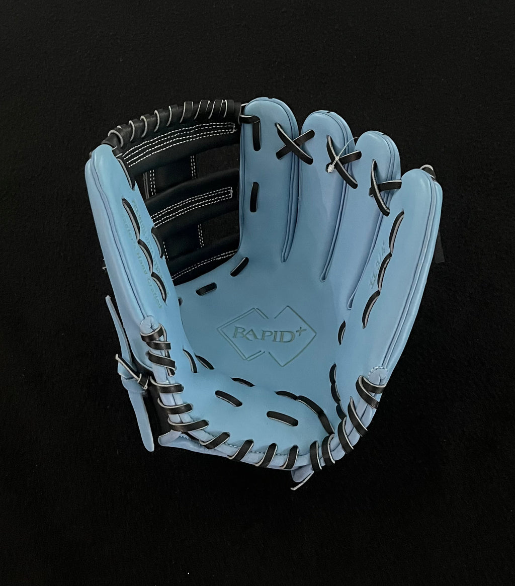 11.25" Alpha Youth Fit RHT I-Web Light Blue and Black