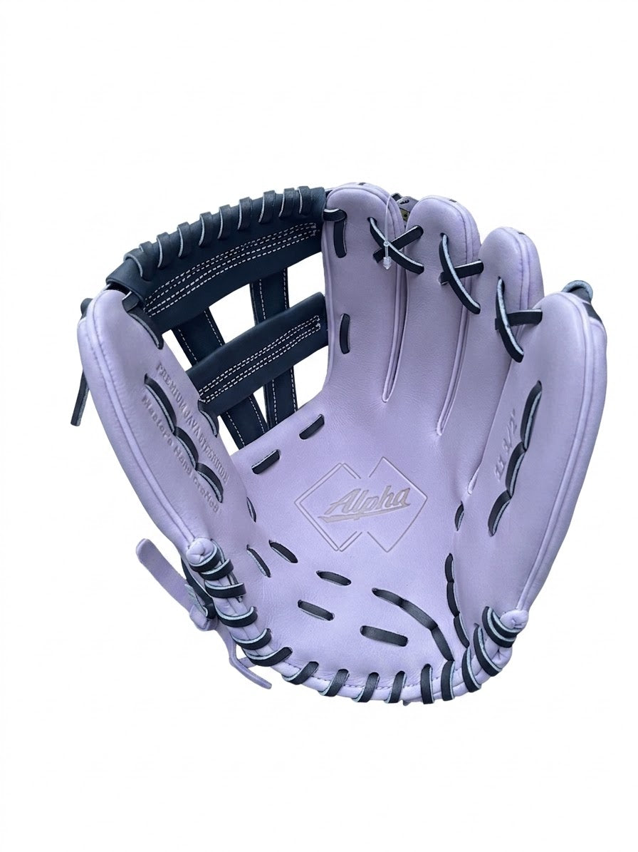 11.5" Alpha Youth Fit RHT VH-Web Light Purple (lavender) and Navy