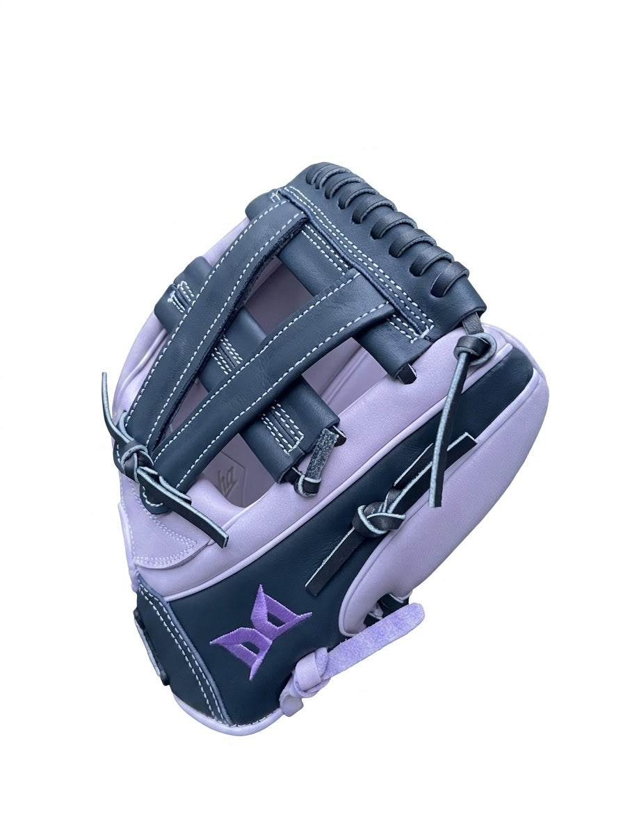 11.5" Alpha Youth Fit RHT VH-Web Light Purple (lavender) and Navy